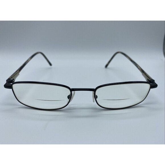 Chesterfield Men's Eyeglasses Black Rectangular Metal Full Rim UF1 135 033 - Picture 4 of 8